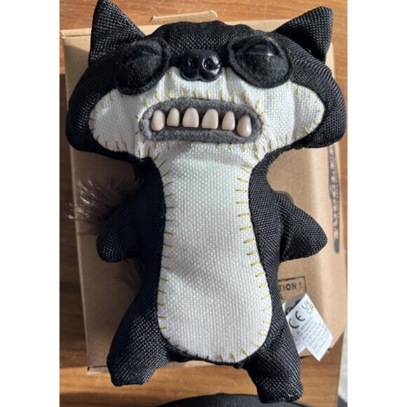 Originals Funny Ugly Monster Stuffed 9 Inch Plush Toy, Suspicious Fox, Black - Picture 1 of 8